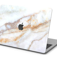 MacBook Pro 16インチ M1 2021年モデル　スキンシール/保護シール　Vanilla Marble