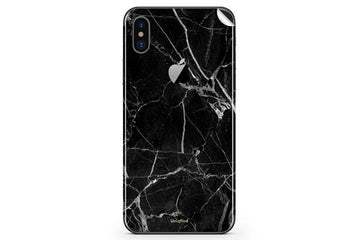 【在庫限り】iPhone X/XS/XS Max/XR　Skinスキンシール/保護シール　Black Hyper Marble