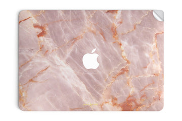 【在庫限り】MacBook Air/Pro 13インチ スキンシール/保護シール Blush Marble  (天板シールのみ)