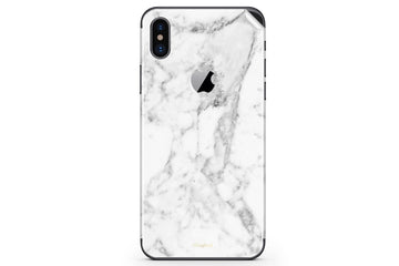 【在庫限り】iPhone X/XS/XS Max/XR　Skinスキンシール/保護シール　White Marble