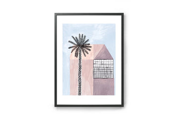 【在庫限り】ポスター/アートプリント　Pink House #2　A4