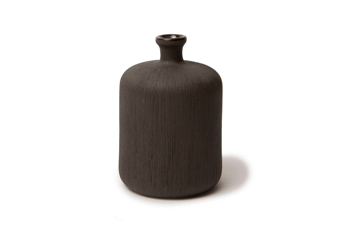 フラワーベース/一輪挿し　BOTTLE　ブラック　高さ11cm