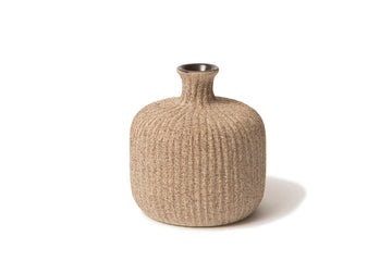 フラワーベース/一輪挿し　BOTTLE　サンドミディアムストライプ　高さ7cm