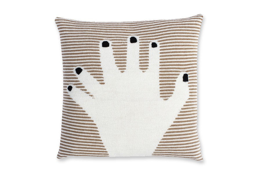 【在庫限り】クッションカバー 50×50cm　Fancy Finger　キャメル