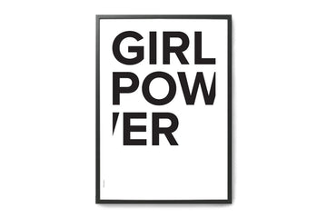 【在庫限り】ポスター/アートプリント　Ａ3　Girl Power White