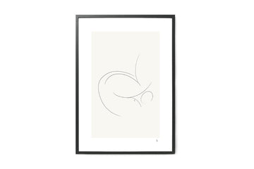 【在庫限り】ポスター/アートプリント　30×40cm　Woman stretching