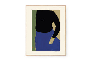 ポスター/アートプリント　40×50cm　Black Top Blue Skirt
