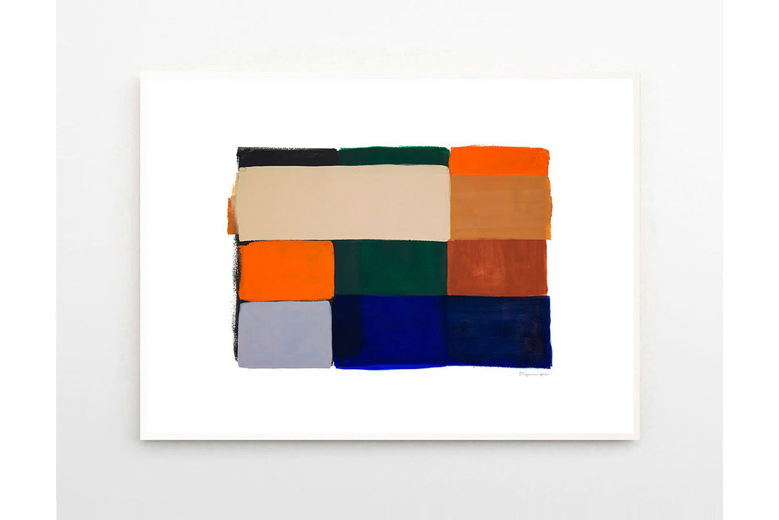 Squares　Colour　THE　CLUB　70×100cm　Mogensen　ポスター/アートプリント　POSTER　Lopez　Berit　×　02-