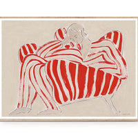ポスター/アートプリント　30×40cm　Red Chair