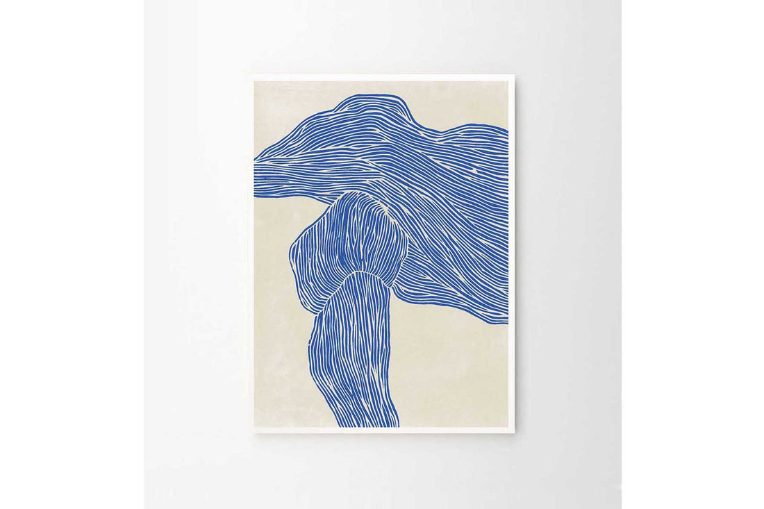ポスター/アートプリント　50×70cm　The Line – Navy