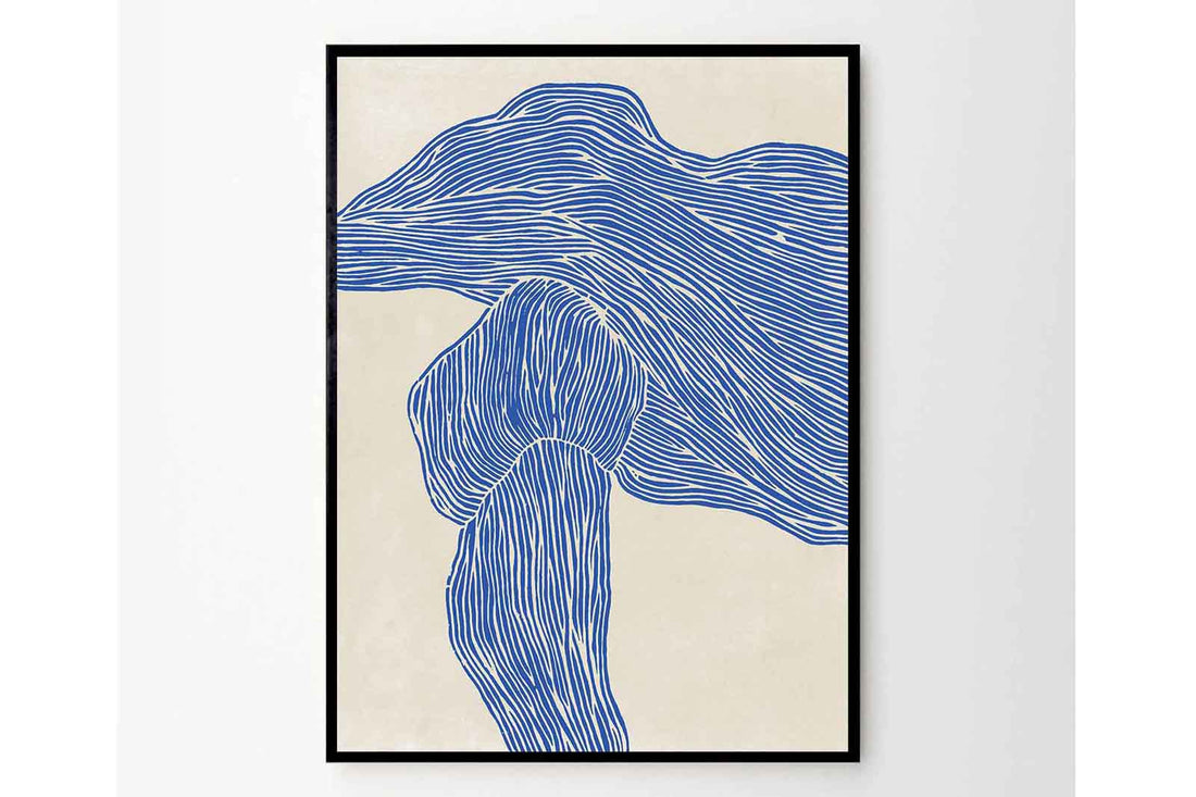 ポスター/アートプリント　50×70cm　The Line – Navy