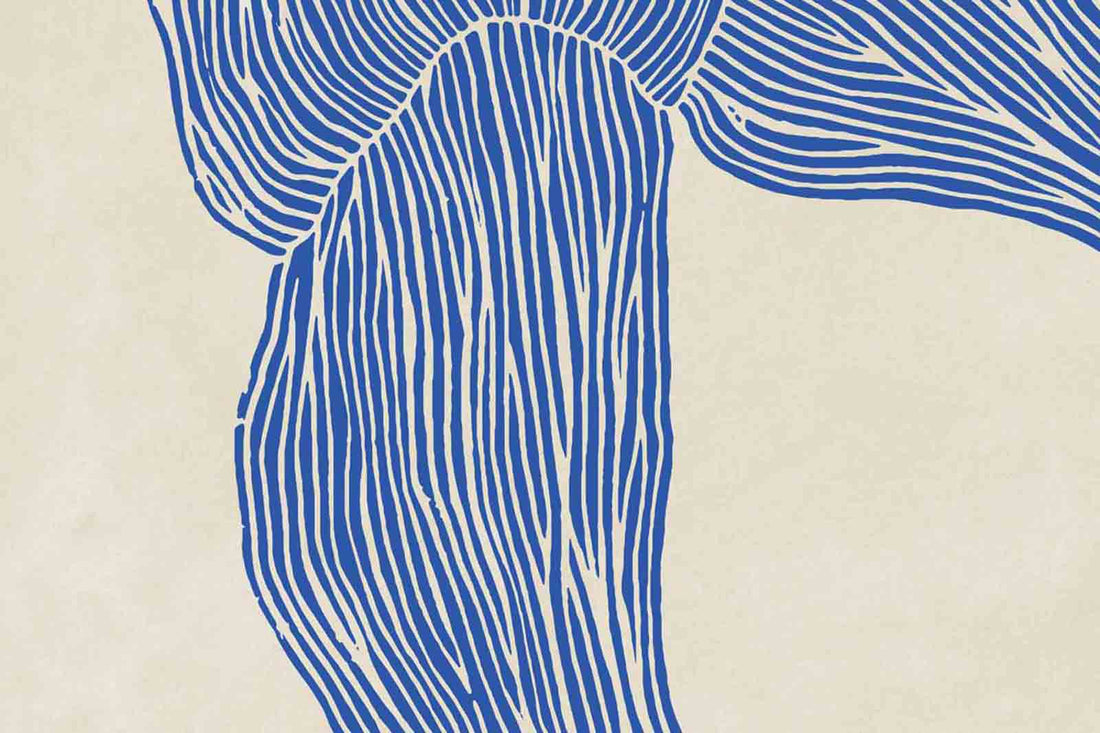 ポスター/アートプリント　50×70cm　The Line – Navy