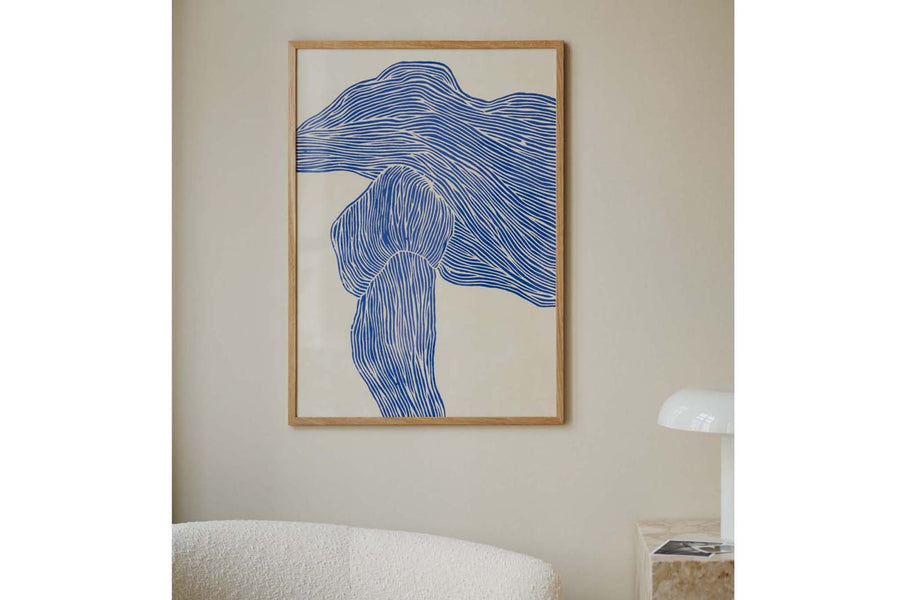 ポスター/アートプリント　50×70cm　The Line – Navy