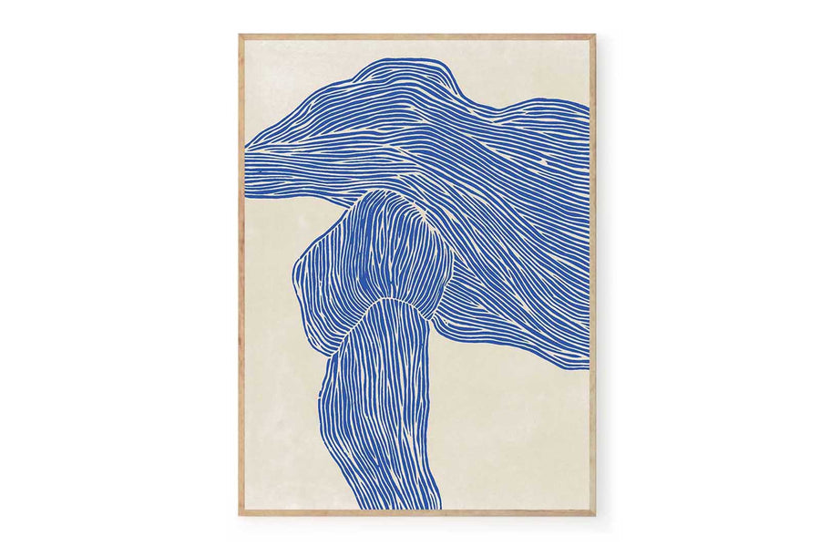 ポスター/アートプリント　50×70cm　The Line – Navy