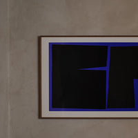 ポスター/アートプリント　50×70cm　Blue Geometric 02