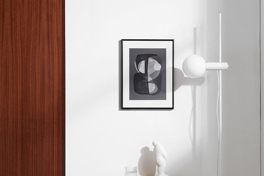 天然木製のポスターフレーム/額縁　ブラック　30×40cm