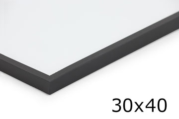 天然木製　フレーム幅の細いポスターフレーム/額縁　ブラック　30×40cm