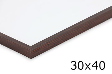 天然木製　フレーム幅の細いポスターフレーム/額縁　ウォールナット　30×40cm