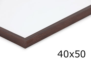 天然木製　フレーム幅の細いポスターフレーム/額縁　ウォールナット　40×50cm