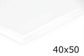 天然木製　フレーム幅の細いポスターフレーム/額縁　ホワイト　40×50cm