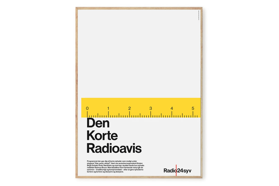 ポスター/アートプリント　50×70cm　Den Korte Radioavis
