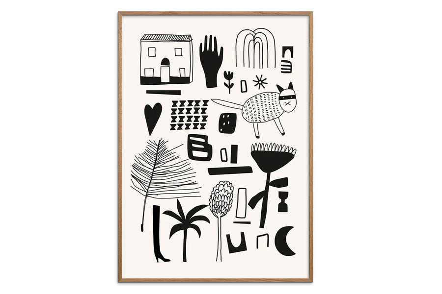 ポスター/アートプリント　50×70cm　Silvia - Home