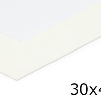 PassepartOut　額装用窓抜きマット台紙　30×40cmフレーム用　ホワイト