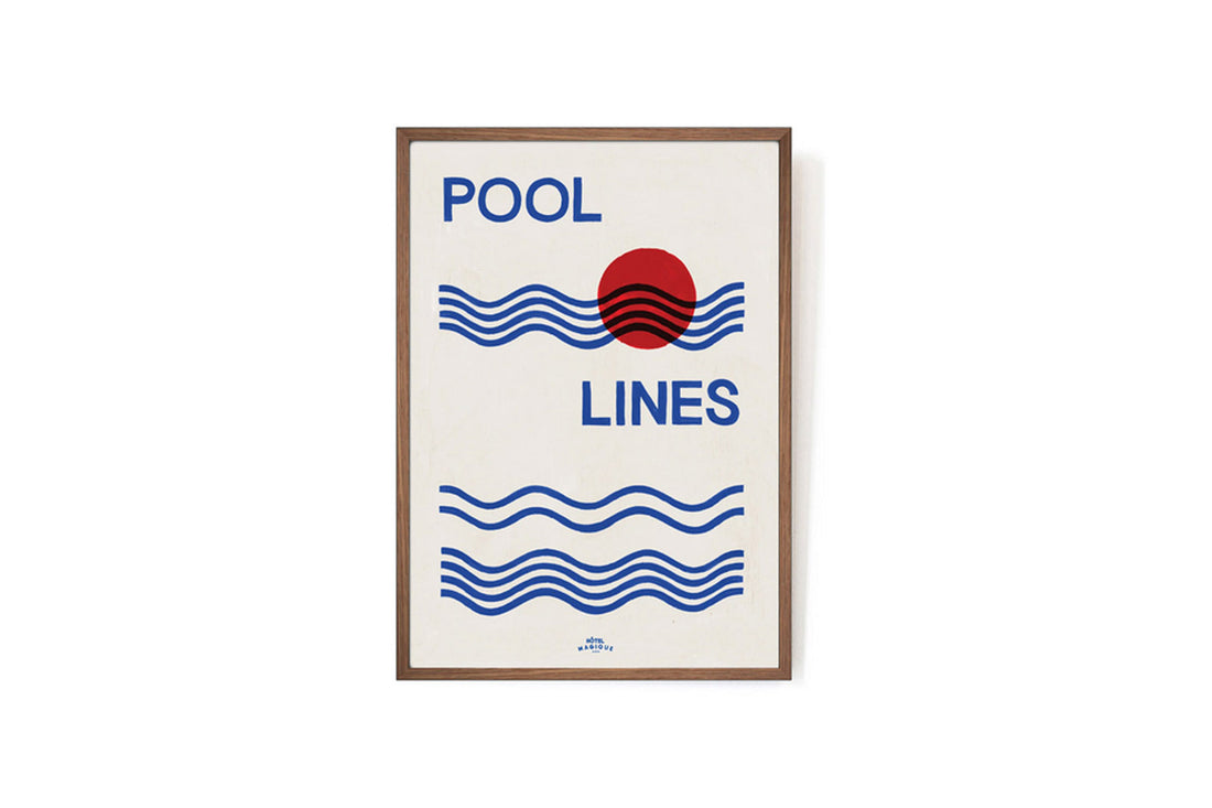 ポスター/アートプリント　A3　Pool Lines