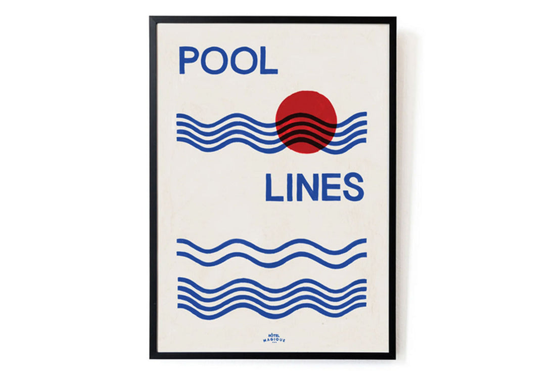 ポスター/アートプリント　A3　Pool Lines