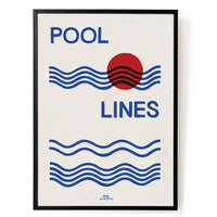 ポスター/アートプリント　A2　Pool Lines