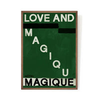 ポスター/アートプリント　A2　Love and Magique - Green