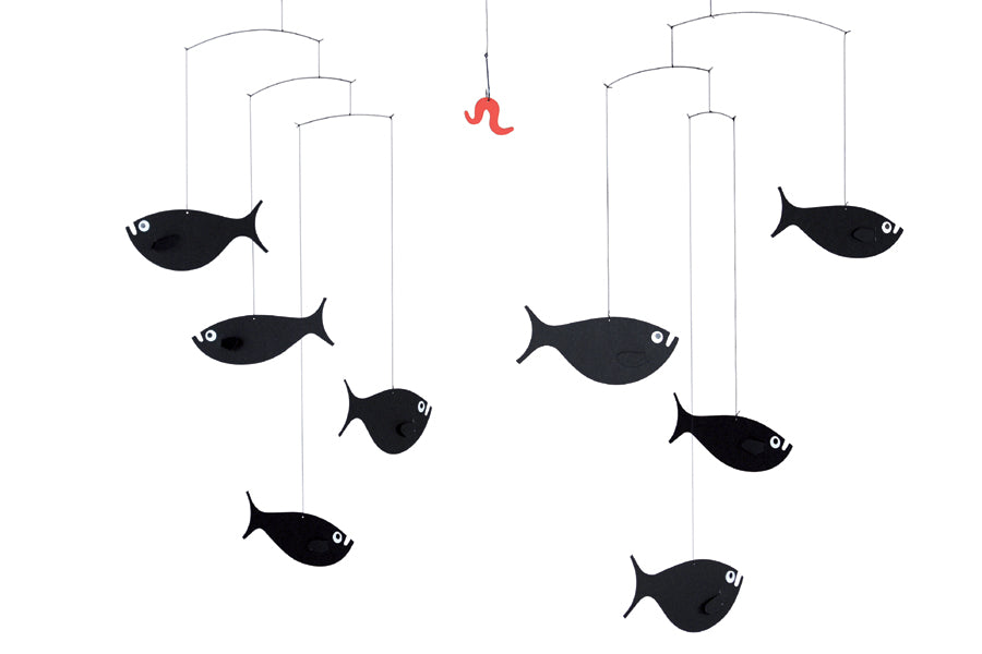 北欧デンマークモビール　Shoal of Fish　魚釣り