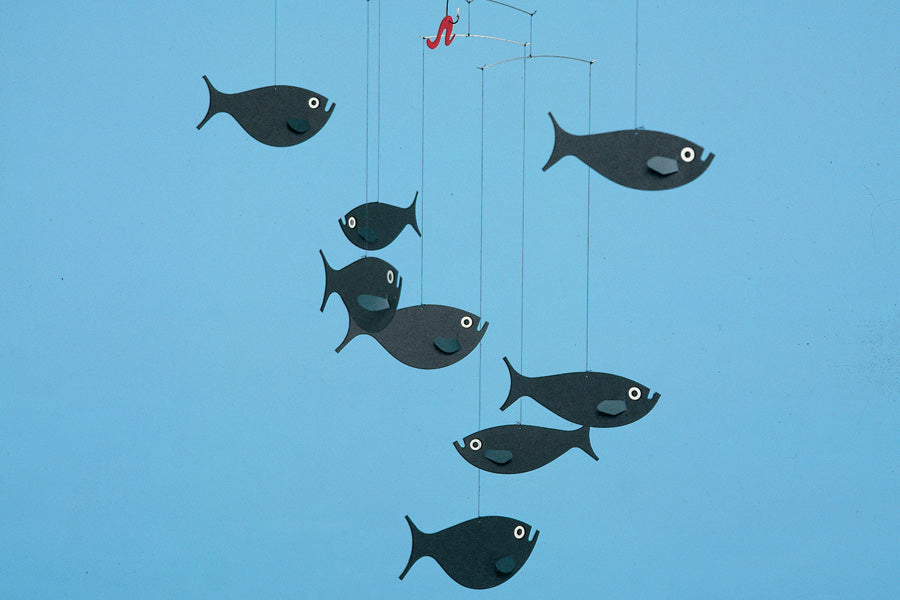 北欧デンマークモビール　Shoal of Fish　魚釣り