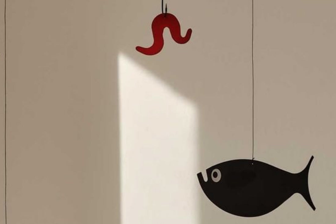 北欧デンマークモビール　Shoal of Fish　魚釣り
