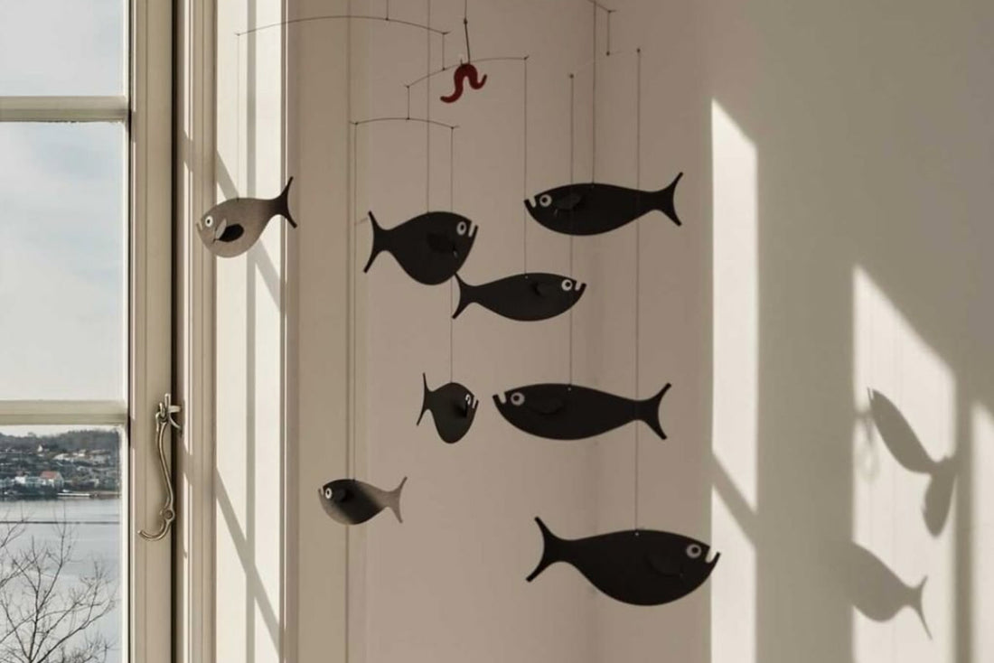 北欧デンマークモビール　Shoal of Fish　魚釣り