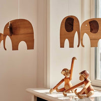 北欧デンマークモビール　Baby Elephants 3 チーク材 / 3匹の子供ゾウ