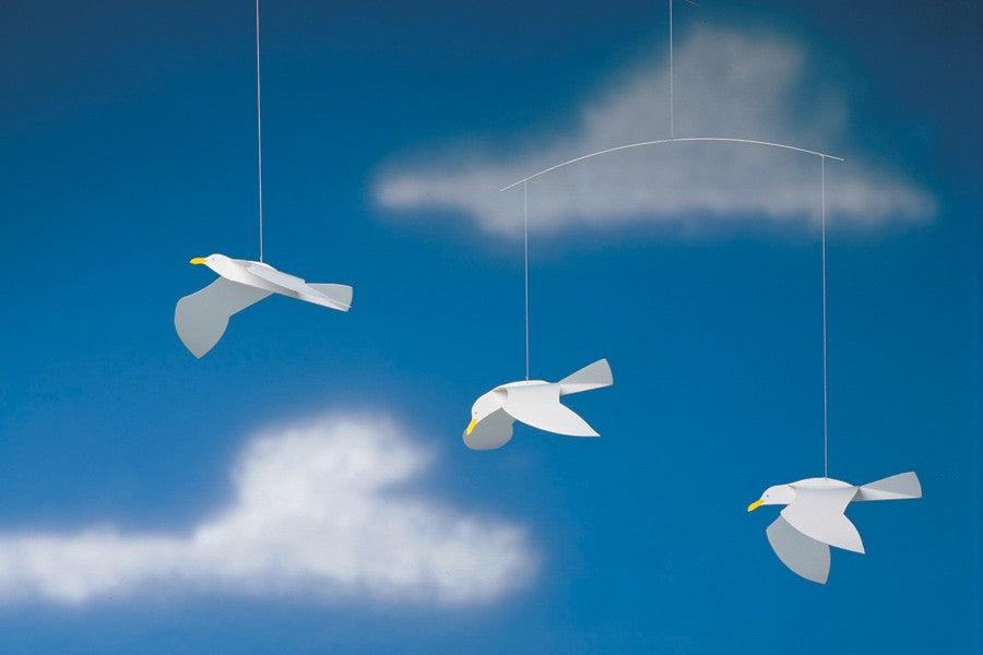 北欧デンマークモビール　Soaring Seagulls　かもめ