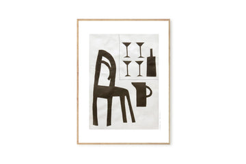 【在庫限り】ポスター/アートプリント　30×40cm　Sur la terrasse　(Limited edition #250)