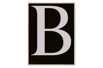 アルファベット　ポスター/アートプリント　50×70cm　Berlingske - B
