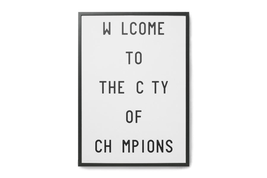 アルファベット　ポスター/アートプリント　A3　Caledonia Jane - Welcome To The City Of Champions