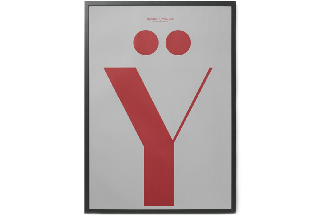 アルファベット　ポスター/アートプリント　70×100cm　ILWT - Y