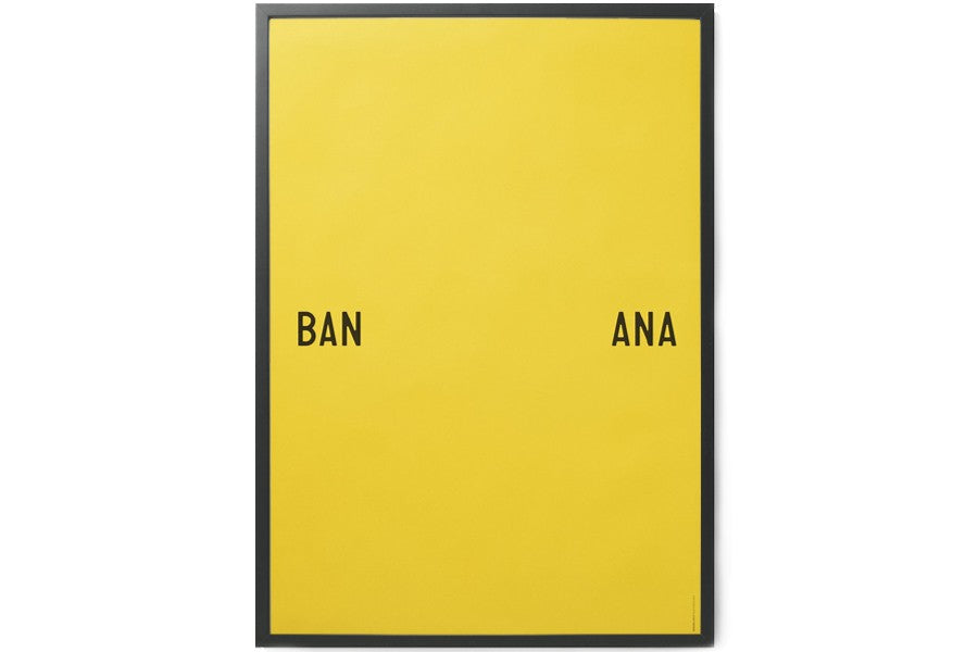 アルファベット　ポスター/アートプリント　70×100cm　Banana Split