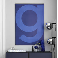アルファベット　ポスター/アートプリント　50×70cm　GREY - Yve Klein Blue G