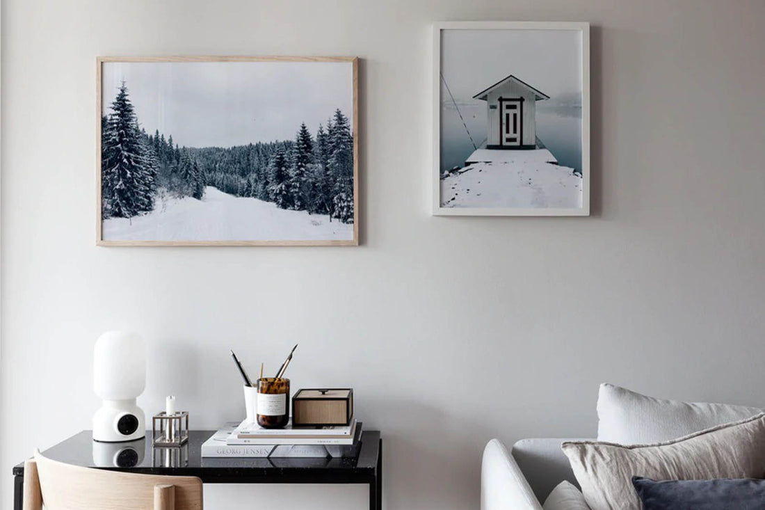 ポスター/アートプリント　40×50cm　Snowy House