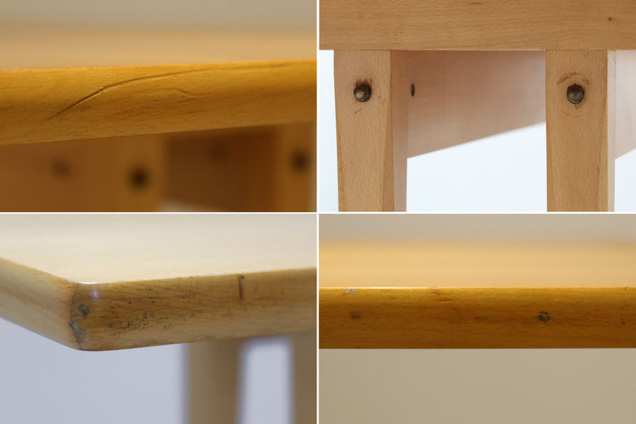 Borgemogensenデザインのダイニングテーブルです。現在は「Fredericia」社から販売がある名作テーブルです。こちらはビンテージ品のためBorgemogenseが在籍していた「FDB」社で作製されたものとなります。Borgemogenseの代表的な椅子「J-39」と相性が良いシェーカースタイルで、シンプルなデザインながらも大変美しいテーブルに仕上がっています。