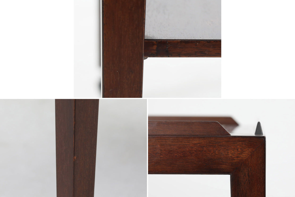 ロイヤルコペンハーゲン「BACA」シリーズのタイルが天板に敷き詰められたお洒落なワゴンです。フレームは、上質なマホガニー材が使用されています。