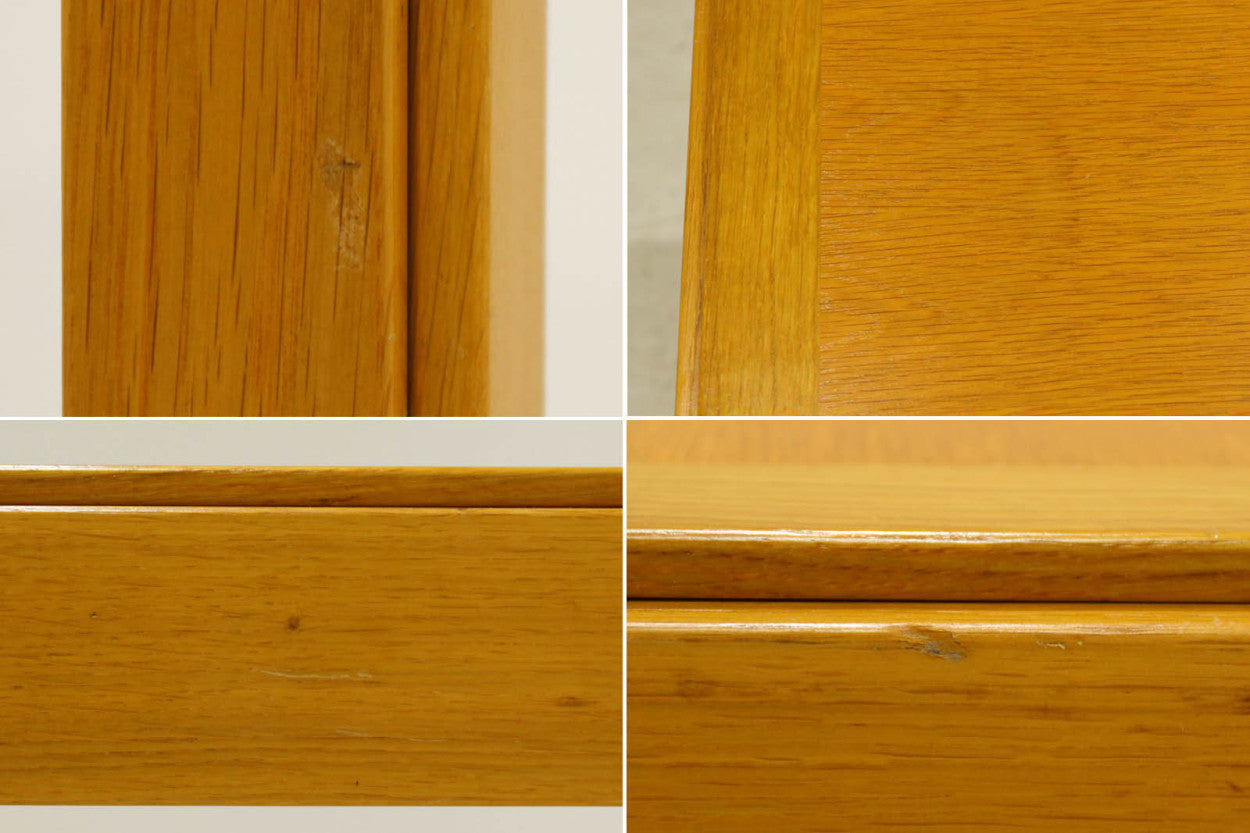 北欧より買い付けました。必要に応じて脚を折りたたんで収納できるモーエンセンならではの機能的なセンターテーブルです。希少なモデルですが、幅90cmは現地でも見かけたことの無い小ぶりで使い勝手の良いサイズ感です。良質なオーク材が使用されています。