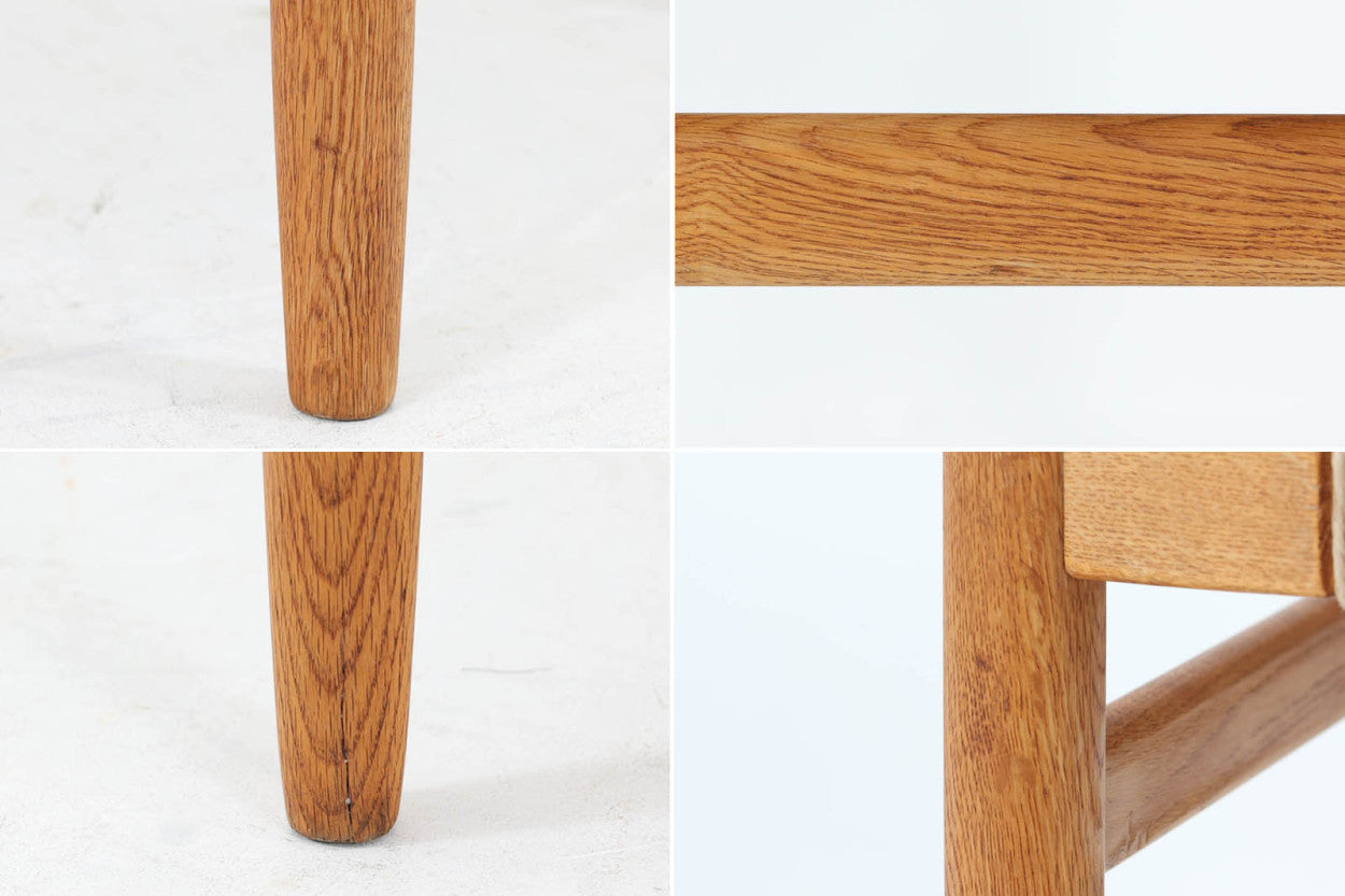 「Borgemogensen」デザインのOresundシリーズのチェアです。J39より一回り大きいサイズで、座面と脚の見せるジョイントが特徴的なデザインとなっております。モーエンセンの家具を多く作成していた「KarlAndersson」社の熟練の職人によって作成されており、確かな造りを感じさせてくれます。流通量が少なく希少なチェアです。