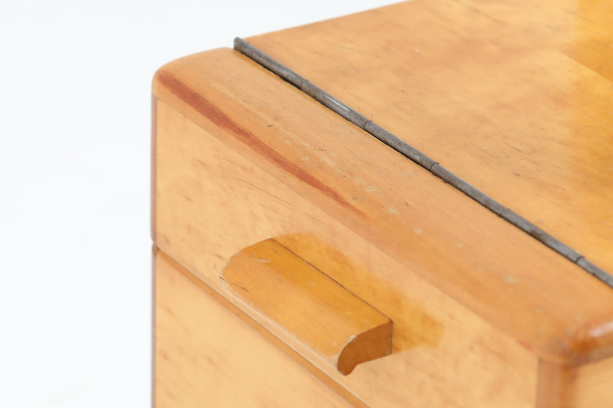 スウェーデン製 ソーイングボックス ビーチ材 北欧家具ビンテージ