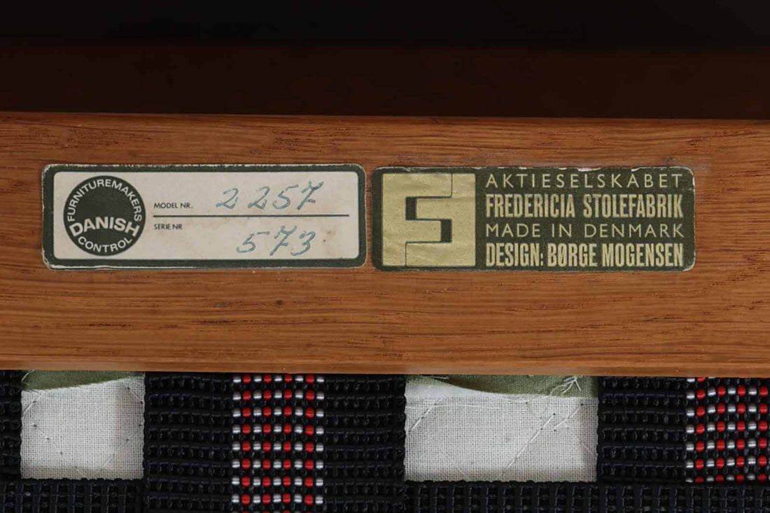 デンマーク製　Borge Mogensen(ボーエ・モーエンセン)　Model 2257　チェア　北欧家具ビンテージ